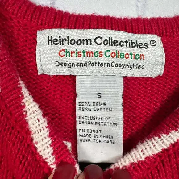 Womens Christmas Cardigan/Sweater Heirloom Collectibles Gingerbread Size Small - Picture 6 of 8